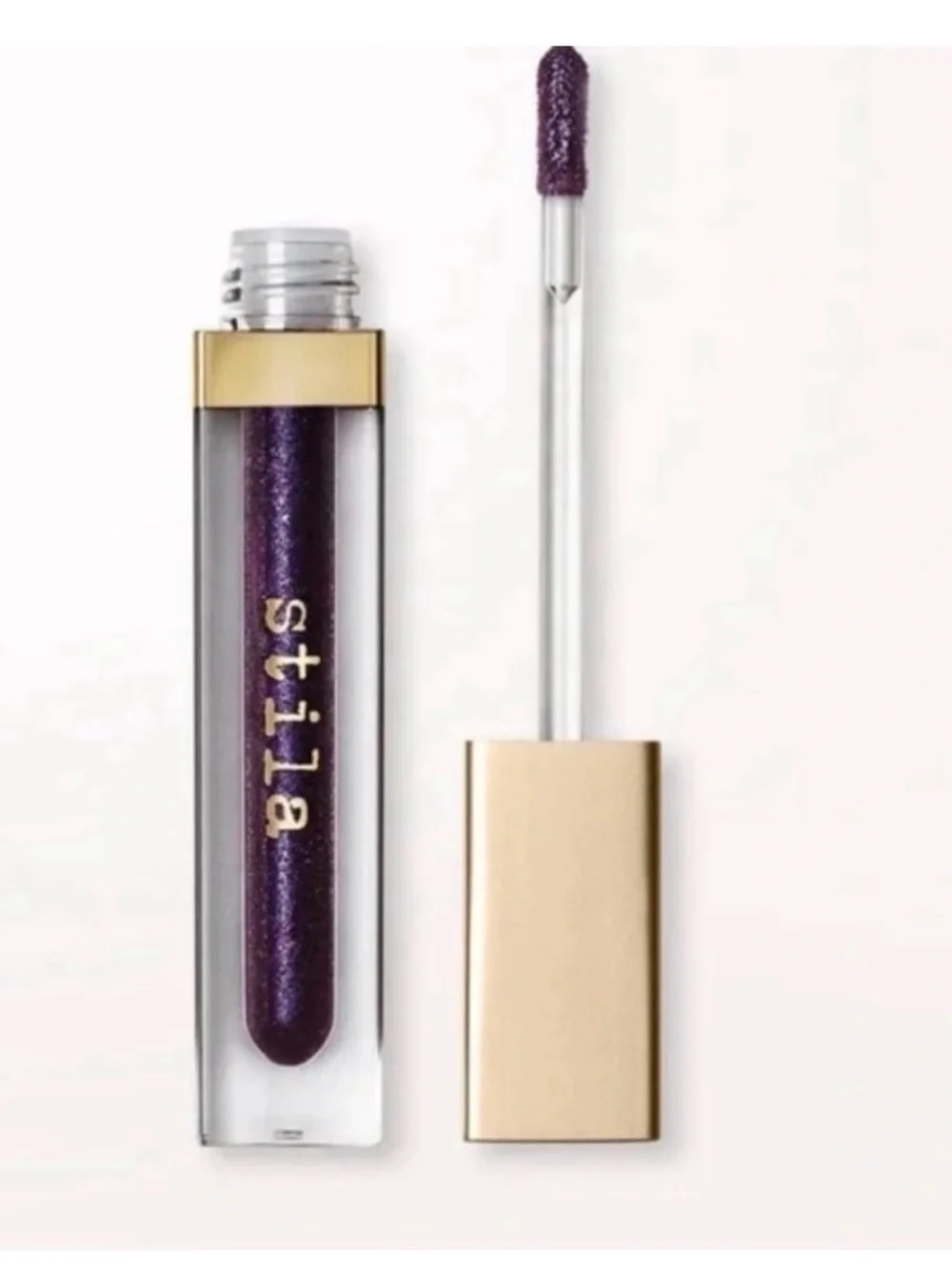 Stila Beauty Boss Lip Gloss in Sparkling Black with Iridescent Shimmer